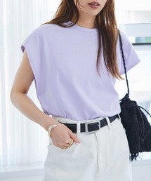 フレンチスリーブコットンTシャツ