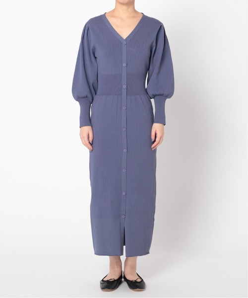 U by SPICK&SPAN(ユーバイスピックアンドスパン)の「≪追加≫フロントボタン リブニットドレス2◆(ワンピース・レディース・ホワイト系その他/グリーン系その他・FREE)」の11枚目の写真