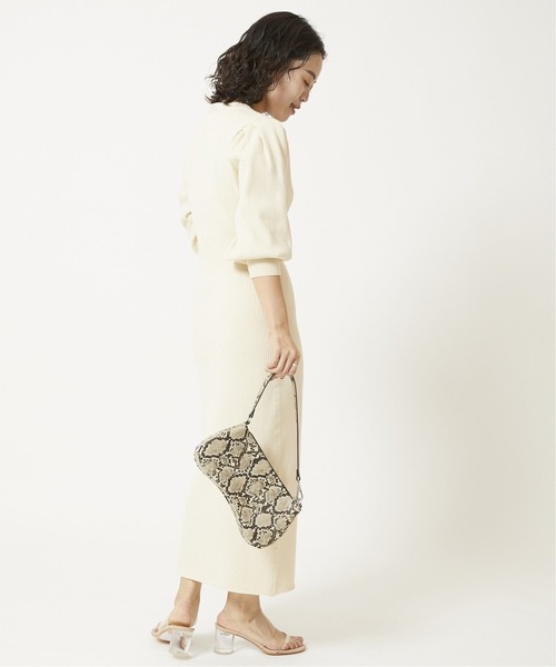 U by SPICK&SPAN(ユーバイスピックアンドスパン)の「≪追加≫フロントボタン リブニットドレス2◆(ワンピース・レディース・ホワイト系その他/グリーン系その他・FREE)」の10枚目の写真