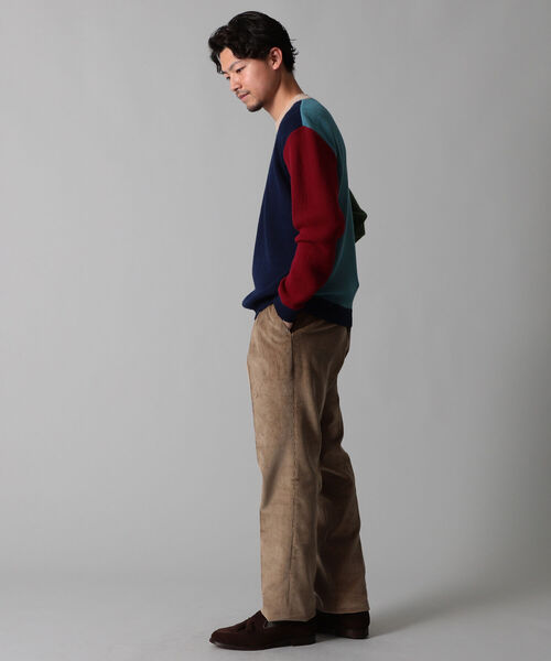 International Gallery BEAMS（インターナショナルギャラリービームス）の「IG / アルパカ クレイジーパターンニット（ニット/セーター・メンズ・ネイビー/ブラウン・SMALL/MEDIUM/LARGE）」の15枚目の写真