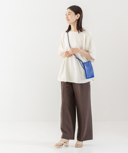LEPSIM(レプシィム)の「ポンチョカットソー 294981(Tシャツ/カットソー・レディース・ブラウン/チャコールグレー/オフホワイト・FREE)」の4枚目の写真