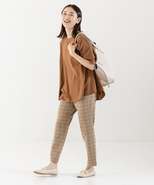LEPSIM(レプシィム)の「ポンチョカットソー 294981(Tシャツ/カットソー・レディース・ブラウン/チャコールグレー/オフホワイト・FREE)」の8枚目の写真