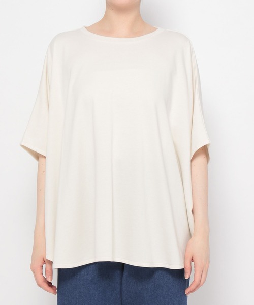 LEPSIM(レプシィム)の「ポンチョカットソー 294981(Tシャツ/カットソー・レディース・ブラウン/チャコールグレー/オフホワイト・FREE)」の9枚目の写真
