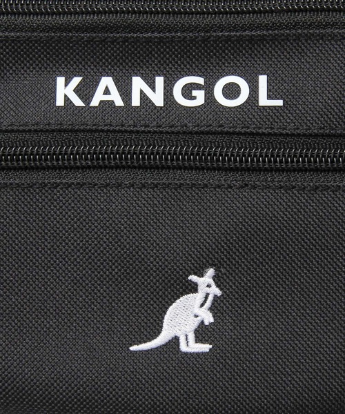 KANGOL（カンゴール）の「ロゴプリント 刺繍 ウエストバッグ / ウエストポーチ（ボディバッグ/ウエストポーチ・メンズ・ブラック・FREE）」の4枚目の写真