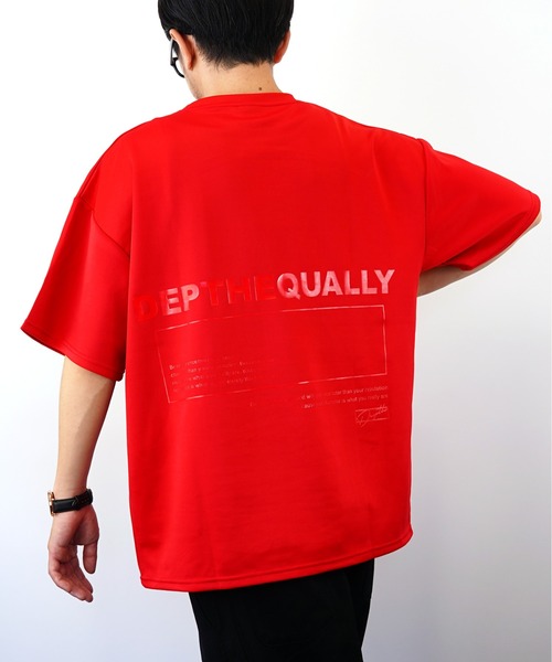 Burner(バーナー)の「【GROOVY STORE】ビッグシルエット ストレッチ バックプリント Tシャツ(Tシャツ/カットソー・メンズ・ブラック/レッド/ホワイト・L/M/LL)」の3枚目の写真