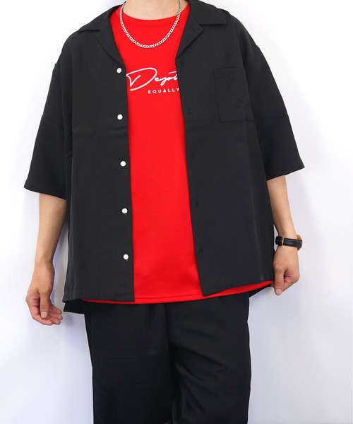 Burner(バーナー)の「【GROOVY STORE】ビッグシルエット ストレッチ バックプリント Tシャツ(Tシャツ/カットソー・メンズ・ブラック/レッド/ホワイト・L/M/LL)」の19枚目の写真