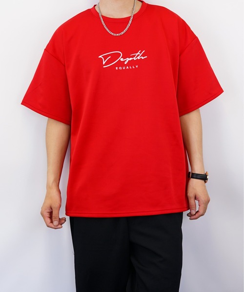Burner(バーナー)の「【GROOVY STORE】ビッグシルエット ストレッチ バックプリント Tシャツ(Tシャツ/カットソー・メンズ・ブラック/レッド/ホワイト・L/M/LL)」の4枚目の写真