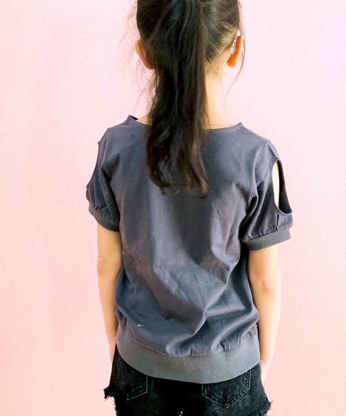 ALO けだるさプリントゆったり半袖Tシャツ 2点セット セール】肩あき 半袖プリントTシャツ キッズ（Tシャツ