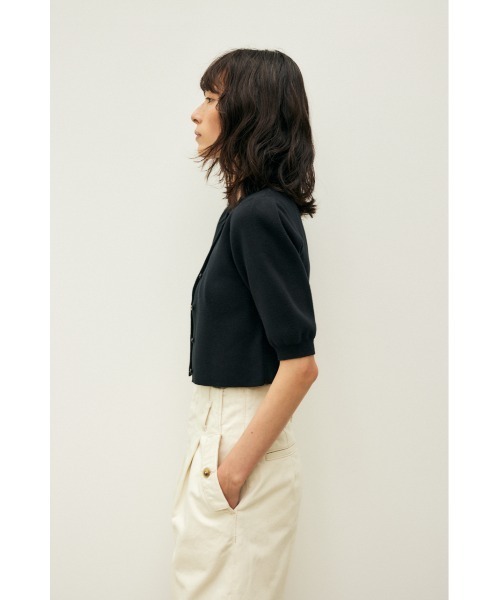 M_（エムアンダーバー）の「【M_】POLO KNIT カーディガン（カーディガン/ボレロ・レディース・ライトブラウン/パープル/ブラック・FREE）」の6枚目の写真