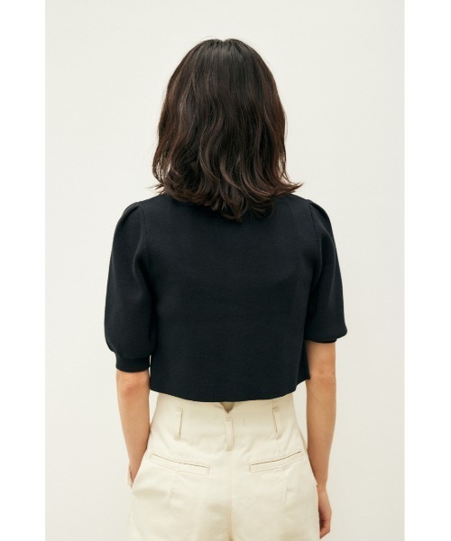 M_（エムアンダーバー）の「【M_】POLO KNIT カーディガン（カーディガン/ボレロ・レディース・ライトブラウン/パープル/ブラック・FREE）」の7枚目の写真