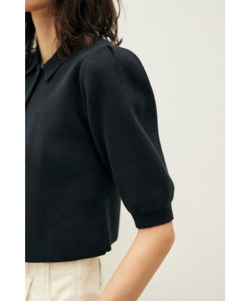 M_（エムアンダーバー）の「【M_】POLO KNIT カーディガン（カーディガン/ボレロ・レディース・ライトブラウン/パープル/ブラック・FREE）」の9枚目の写真