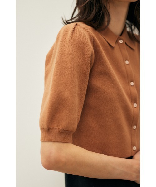 M_（エムアンダーバー）の「【M_】POLO KNIT カーディガン（カーディガン/ボレロ・レディース・ライトブラウン/パープル/ブラック・FREE）」の16枚目の写真