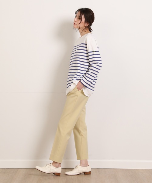 Le Minor（ルミノア）の「【別注アイテム】ボーダーバスクシャツ《Le minor》（Tシャツ/カットソー・レディース・ホワイト/ネイビー・7号）」の8枚目の写真