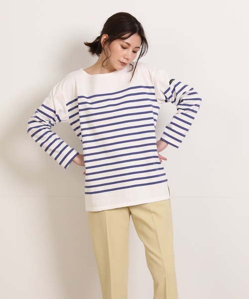 Le Minor（ルミノア）の「【別注アイテム】ボーダーバスクシャツ《Le minor》（Tシャツ/カットソー・レディース・ホワイト/ネイビー・7号）」の19枚目の写真