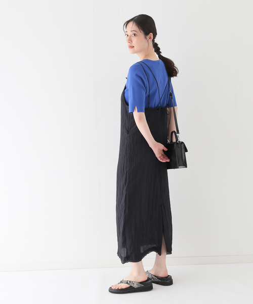 B.C STOCK(ベーセーストック)の「ワッシャー キャミワンピース(ワンピース・レディース・ブラック/ホワイト/イエロー・FREE)」の19枚目の写真