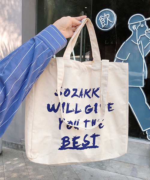 c.u.l（シーユーエル）の「英字バーコードロゴ 大容量トートバッグ cula410（トートバッグ・レディース・アイボリー・FREE）」の13枚目の写真