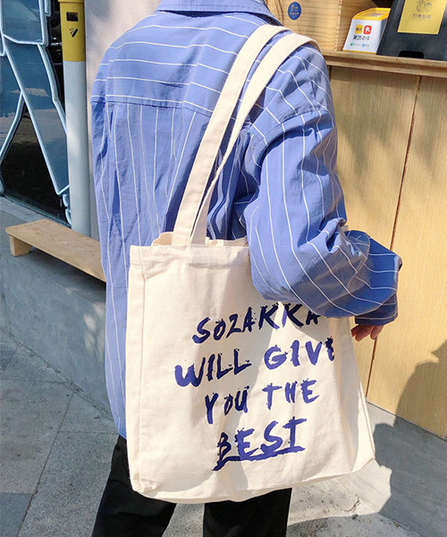 c.u.l（シーユーエル）の「英字バーコードロゴ 大容量トートバッグ cula410（トートバッグ・レディース・アイボリー・FREE）」の14枚目の写真