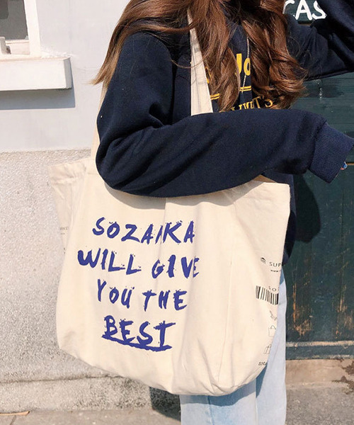 c.u.l（シーユーエル）の「英字バーコードロゴ 大容量トートバッグ cula410（トートバッグ・レディース・アイボリー・FREE）」の19枚目の写真