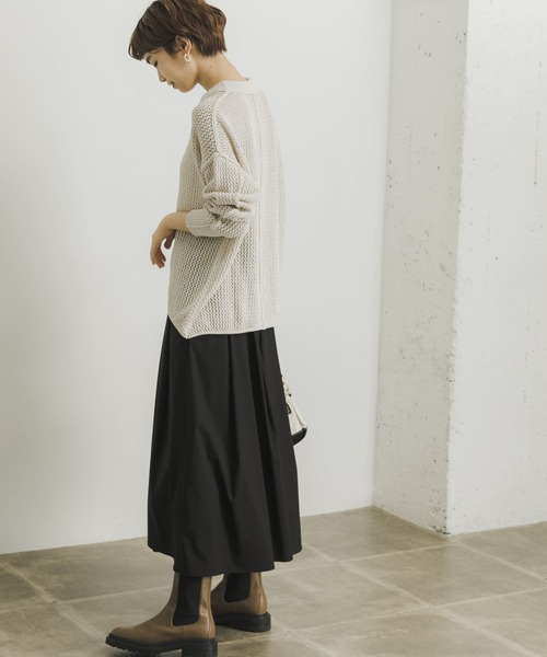 URBAN RESEARCH（アーバンリサーチ）の「コットンナイロンボリュームスカート2（スカート・レディース・ブラック/レッド/モカ・38/36）」の20枚目の写真