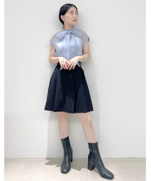 LILY BROWN（リリーブラウン）の「タックプリーツスカートショーパン（その他パンツ・レディース・グレー/その他/ブラック/ベージュ・0/1）」の16枚目の写真