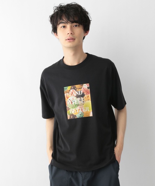 GLOBAL WORK(グローバルワーク)の「サーティワン/プリントT/281991(Tシャツ/カットソー・メンズ・チャコールグレー/ブラック/その他1/その他2・SMALL/X-LARGE/MEDIUM/LARGE)」の6枚目の写真