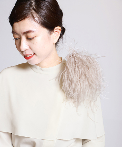 追加》オーストリッチコサージュ（その他小物）｜VERMEIL par