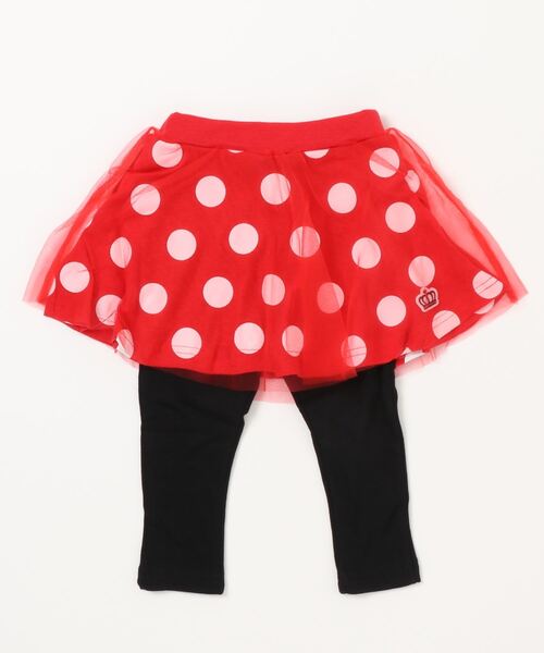 BABYDOLL（ベビードール）の「通販限定サイズあり チュールスカート付きウルトラストレッチパンツ 10分丈スカッツ 7283K（その他パンツ・キッズ・ブラック/レッド/パープル/ブラック×ホワイト/ブラウン/ベビーピンク・120cm/130cm/140cm/110cm/90cm/100cm/150cm/80ｃｍ）」の10枚目の写真