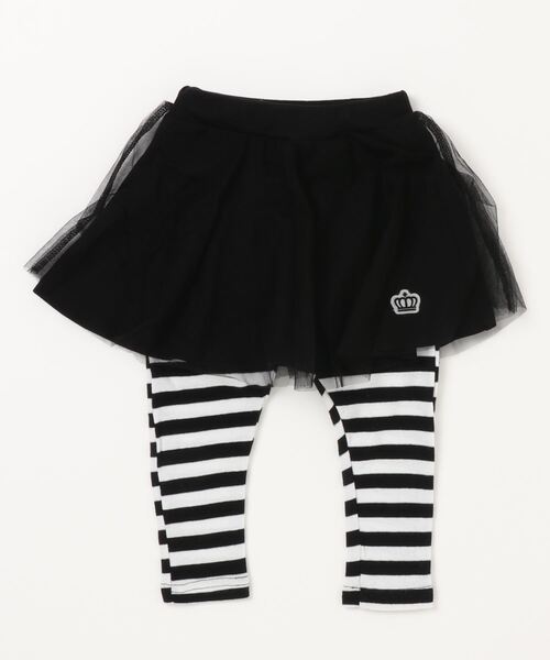 BABYDOLL（ベビードール）の「通販限定サイズあり チュールスカート付きウルトラストレッチパンツ 10分丈スカッツ 7283K（その他パンツ・キッズ・ブラック/レッド/パープル/ブラック×ホワイト/ブラウン/ベビーピンク・120cm/130cm/140cm/110cm/90cm/100cm/150cm/80ｃｍ）」の12枚目の写真