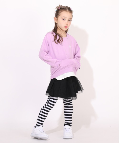 BABYDOLL（ベビードール）の「通販限定サイズあり チュールスカート付きウルトラストレッチパンツ 10分丈スカッツ 7283K（その他パンツ・キッズ・ブラック/レッド/パープル/ブラック×ホワイト/ブラウン/ベビーピンク・120cm/130cm/140cm/110cm/90cm/100cm/150cm/80ｃｍ）」の17枚目の写真