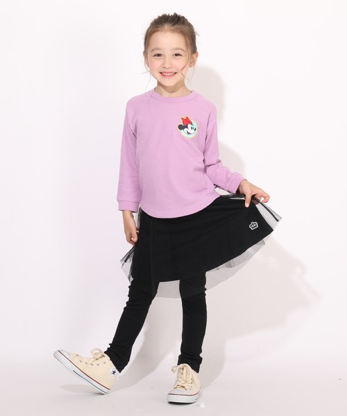 BABYDOLL（ベビードール）の「通販限定サイズあり チュールスカート付きウルトラストレッチパンツ 10分丈スカッツ 7283K（その他パンツ・キッズ・ブラック/レッド/パープル/ブラック×ホワイト/ブラウン/ベビーピンク・120cm/130cm/140cm/110cm/90cm/100cm/150cm/80ｃｍ）」の20枚目の写真