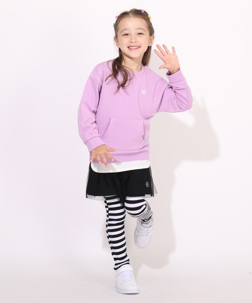 BABYDOLL（ベビードール）の「通販限定サイズあり チュールスカート付きウルトラストレッチパンツ 10分丈スカッツ 7283K（その他パンツ・キッズ・ブラック/レッド/パープル/ブラック×ホワイト/ブラウン/ベビーピンク・120cm/130cm/140cm/110cm/90cm/100cm/150cm/80ｃｍ）」の15枚目の写真