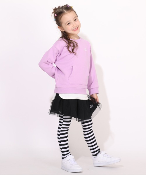 BABYDOLL（ベビードール）の「通販限定サイズあり チュールスカート付きウルトラストレッチパンツ 10分丈スカッツ 7283K（その他パンツ・キッズ・ブラック/レッド/パープル/ブラック×ホワイト/ブラウン/ベビーピンク・120cm/130cm/140cm/110cm/90cm/100cm/150cm/80ｃｍ）」の18枚目の写真