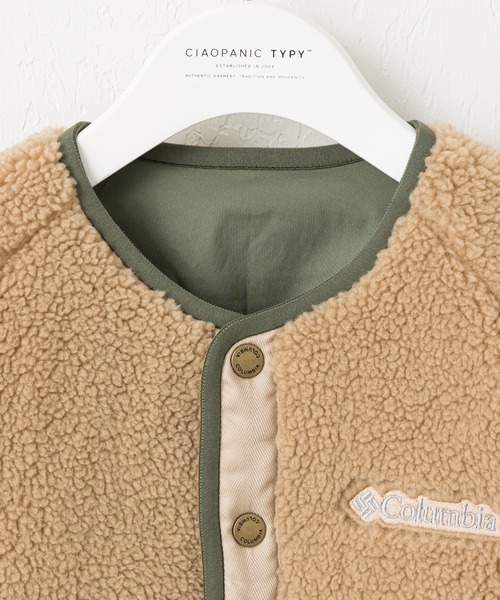 Columbia（コロンビア）の「【Columbia/コロンビア】別注ボアリバーシブルブルゾン（ノーカラージャケット・キッズ・アイボリー/ベージュ/ブラック・L/XXS/XS/M/S）」の14枚目の写真