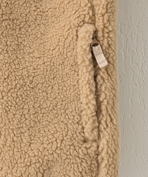 Columbia（コロンビア）の「【Columbia/コロンビア】別注ボアリバーシブルブルゾン（ノーカラージャケット・キッズ・アイボリー/ベージュ/ブラック・L/XXS/XS/M/S）」の18枚目の写真