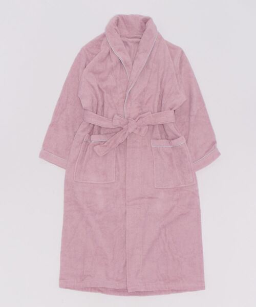 aimoha（アイモハ）の「【コットン100%！】男女兼用　バスローブ　ガウン（ガウン/バスローブ・レディース・グレー/ブルー/ネイビー/ピンク/ホワイト/パープル・LARGE/MEDIUM）」の12枚目の写真