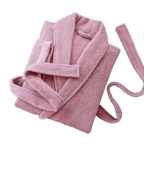 aimoha（アイモハ）の「【コットン100%！】男女兼用　バスローブ　ガウン（ガウン/バスローブ・レディース・グレー/ブルー/ネイビー/ピンク/ホワイト/パープル・LARGE/MEDIUM）」の19枚目の写真