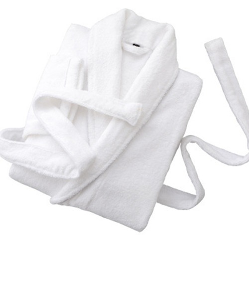 aimoha（アイモハ）の「【コットン100%！】男女兼用　バスローブ　ガウン（ガウン/バスローブ・レディース・グレー/ブルー/ネイビー/ピンク/ホワイト/パープル・LARGE/MEDIUM）」の21枚目の写真