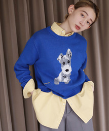 【LOGAN Knitting Mills】SLOBEcitron.別注DOGニット