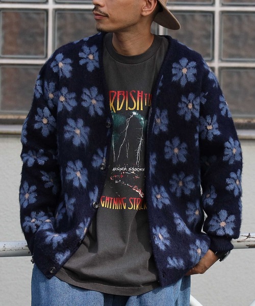 BACK NUMBER（バックナンバー）の「【Refurbish】シャギーカーディガン（カーディガン/ボレロ・メンズ・グリーン/ネイビー・L/M）」の6枚目の写真