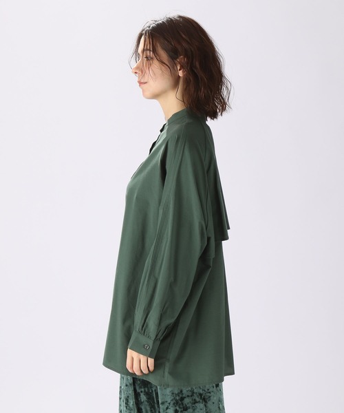 niko and...（ニコアンド）の「バックフリルBIGチュニックシャツ（シャツ/ブラウス・レディース・ピンク/グリーン/ライトブルー/オフホワイト・FREE）」の20枚目の写真