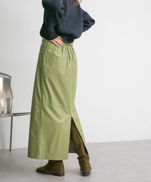 KBF | フェイクレザーハイウエストタイトスカート(スカート)