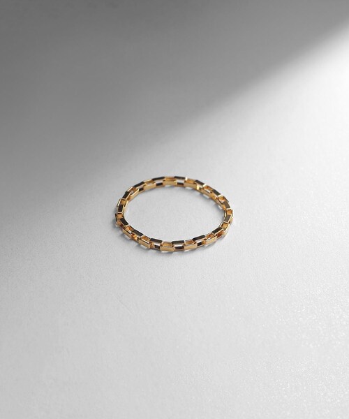 COCOSHNIK(ココシュニック)の「シルバー チェーンリング ボックスチェーン GP(リング・レディース・ホワイト系その他7・10/13/16)」の10枚目の写真