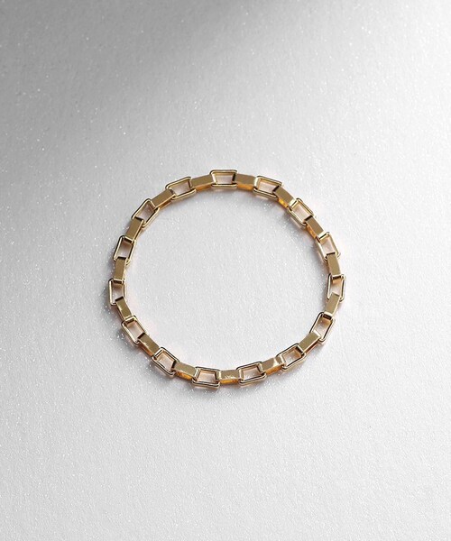 COCOSHNIK(ココシュニック)の「シルバー チェーンリング ボックスチェーン GP(リング・レディース・ホワイト系その他7・10/13/16)」の8枚目の写真