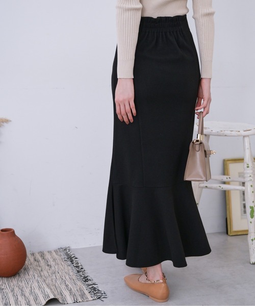 FREE'S MART（フリーズマート）の「【低身長サイズ/Sシリーズ】◆サイドスリットカットソーマーメイドスカート（スカート・レディース・ブラック/ベージュ/ベージュ系その他・SMALL/MEDIUM/X-SMALL）」の5枚目の写真