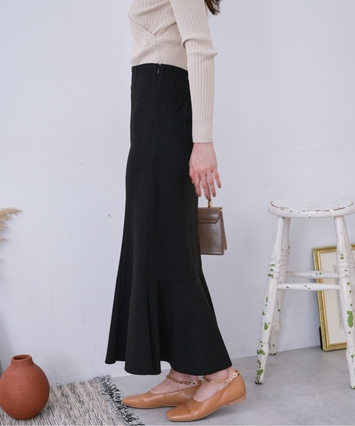 FREE'S MART（フリーズマート）の「【低身長サイズ/Sシリーズ】◆サイドスリットカットソーマーメイドスカート（スカート・レディース・ブラック/ベージュ/ベージュ系その他・SMALL/MEDIUM/X-SMALL）」の8枚目の写真