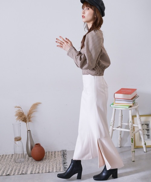 FREE'S MART（フリーズマート）の「【低身長サイズ/Sシリーズ】◆サイドスリットカットソーマーメイドスカート（スカート・レディース・ブラック/ベージュ/ベージュ系その他・SMALL/MEDIUM/X-SMALL）」の18枚目の写真