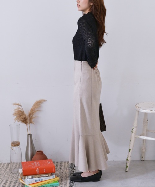 FREE'S MART（フリーズマート）の「【低身長サイズ/Sシリーズ】◆サイドスリットカットソーマーメイドスカート（スカート・レディース・ブラック/ベージュ/ベージュ系その他・SMALL/MEDIUM/X-SMALL）」の14枚目の写真