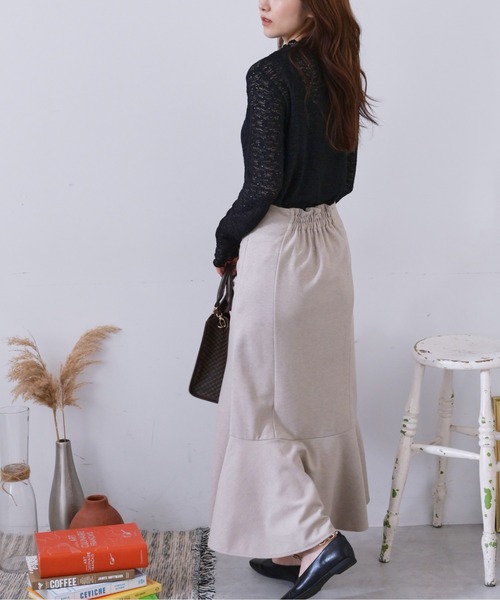 FREE'S MART（フリーズマート）の「【低身長サイズ/Sシリーズ】◆サイドスリットカットソーマーメイドスカート（スカート・レディース・ブラック/ベージュ/ベージュ系その他・SMALL/MEDIUM/X-SMALL）」の17枚目の写真