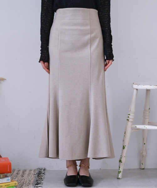 FREE'S MART（フリーズマート）の「【低身長サイズ/Sシリーズ】◆サイドスリットカットソーマーメイドスカート（スカート・レディース・ブラック/ベージュ/ベージュ系その他・SMALL/MEDIUM/X-SMALL）」の9枚目の写真