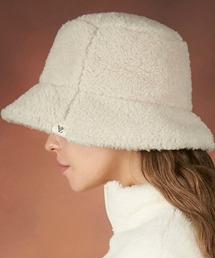 VARZAR（バザール）の「VARZAR(バザール)/Monogram label fleece bucket hat/モノグラム ラベル フリース  ボア バケットハット（ハット）」